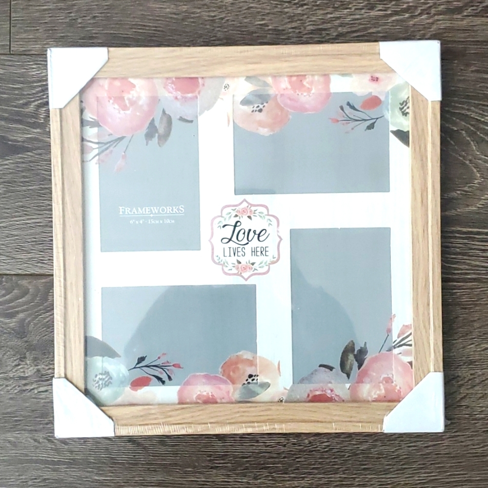 🌺 FRAMEWORKS Love Lives Here Photo Frame - New